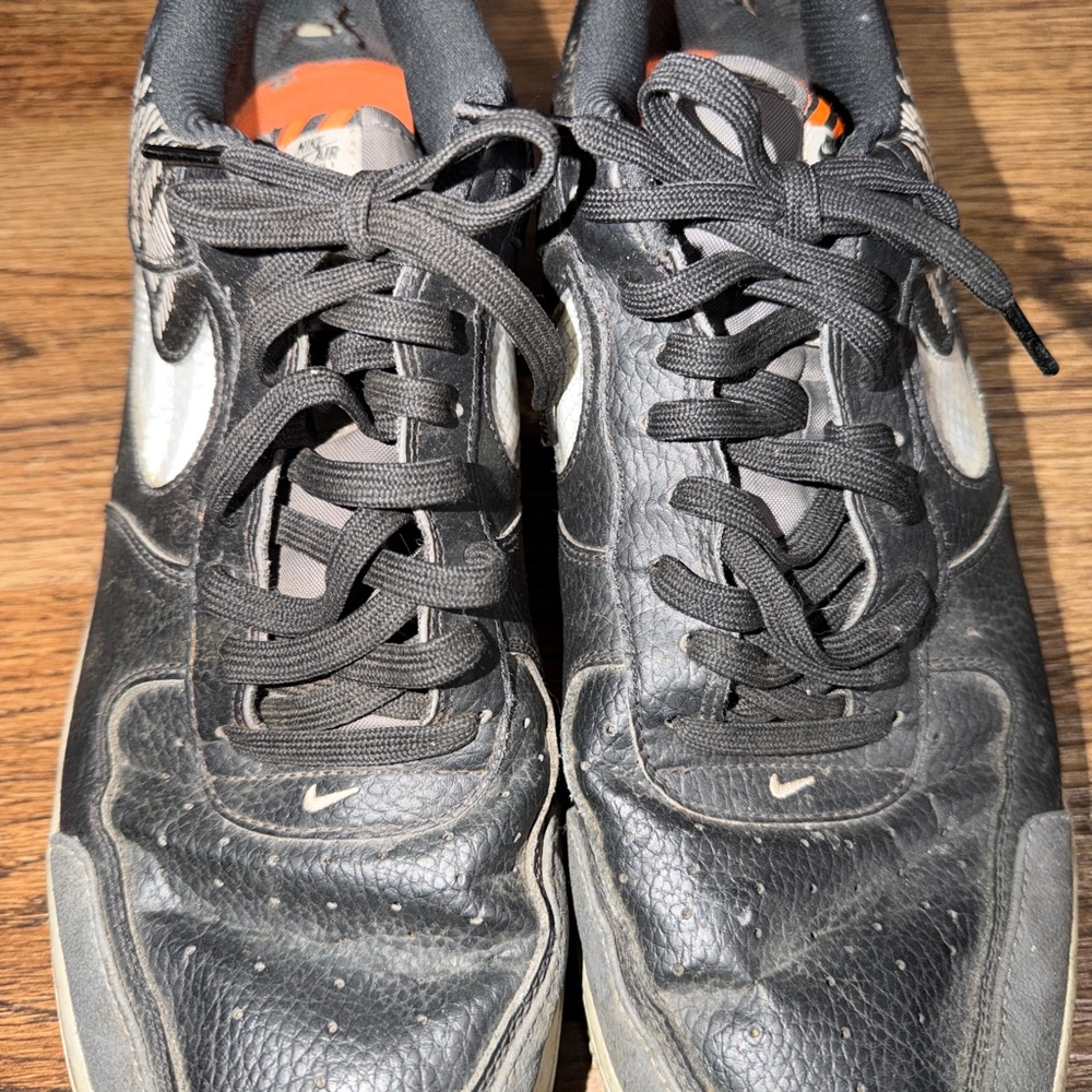 Nike Air Force 1 Under Construction Black Gray Mens Size 13 BQ4421-002